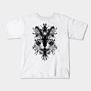 Cute Cat Illusion Design, Funny Cat Lover Gift Idea Kids T-Shirt
